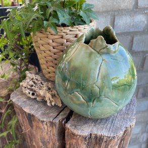 Unika vase i smukke gr�nne nuancer