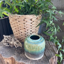 Vase i smukkeste gr�nne glasurer