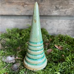 Stort juletr� i gr�n glas glasur