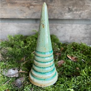 Stort juletr� i gr�n glas glasur