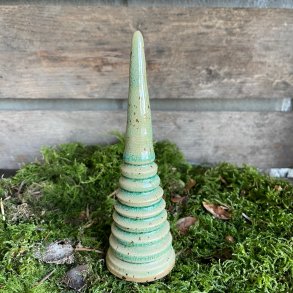 Stort juletr� i gr�n glas glasur