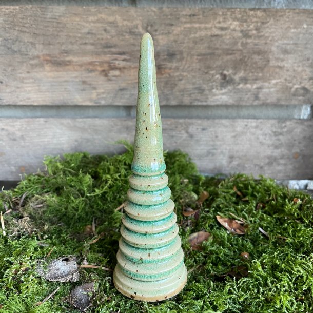 Stort juletr� i gr�n glas glasur