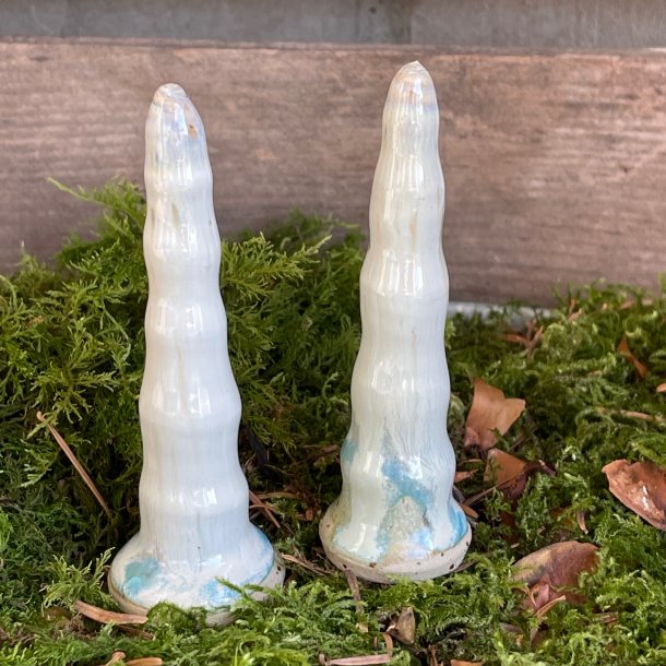 Juletr�, lille, lysebl� og hvid