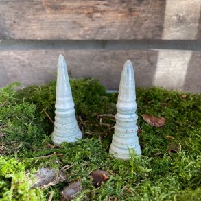 Juletr�, lille, lysebl� og hvid