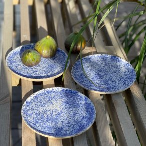 Desserttallerken, bl�nistret mat