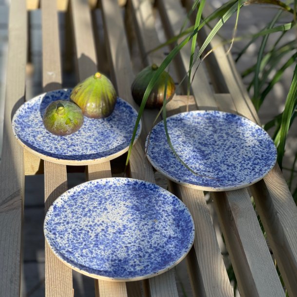 Desserttallerken, bl�nistret mat