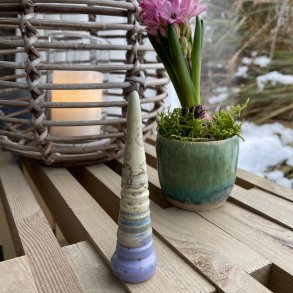 Juletr� i lilla og gr�n krystal