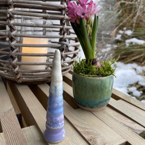 Juletr�, lillaog lys krystal