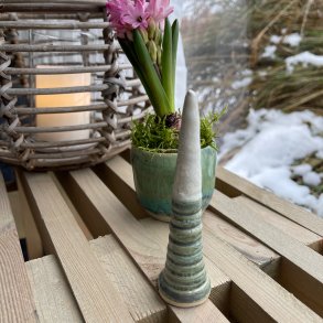 Juletr�, gr�n og lys krystal