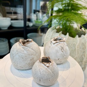 Kuglevase, lille hvid