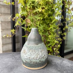 Unika gr�n krater vase