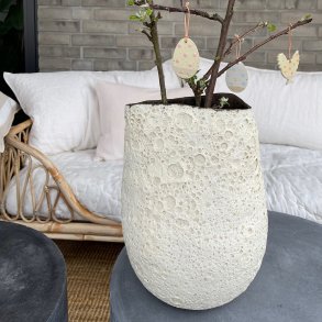 Unika krukke, lys kraterglasur