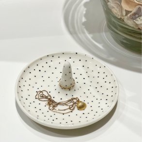 Smykketallerken med ringholder