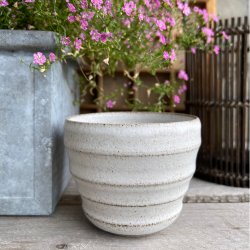 Kopper i smuk hvid mat glasur