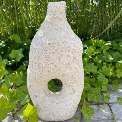 Unika vase i kraterglasur 