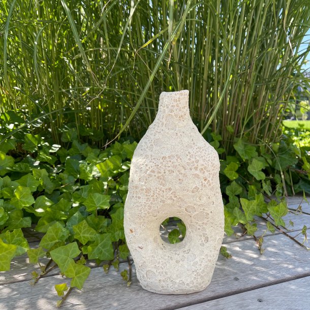 Unika vase i kraterglasur 