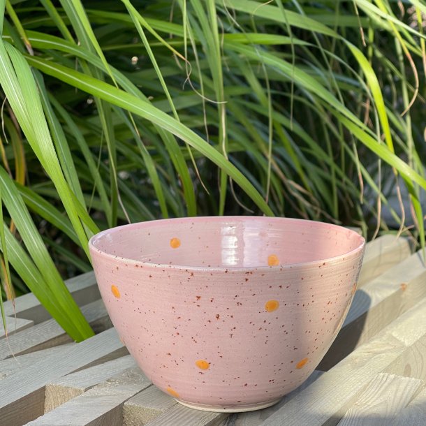 Lyser�d sk�l med orange dots