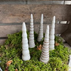 H�jt juletr�, hvid