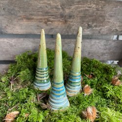 Juletr� i smukke bl� og gr�nne nuancer