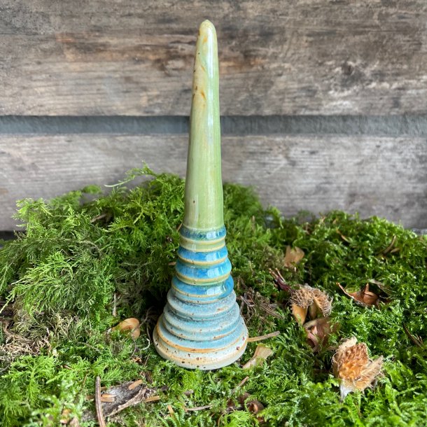 Stort juletr� i smukke nuancer af gr�n og bl�