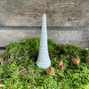 H�jt juletr�, hvid med snefnug