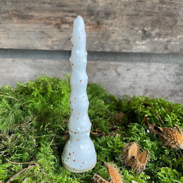 Hvidt juletr� med snefnug