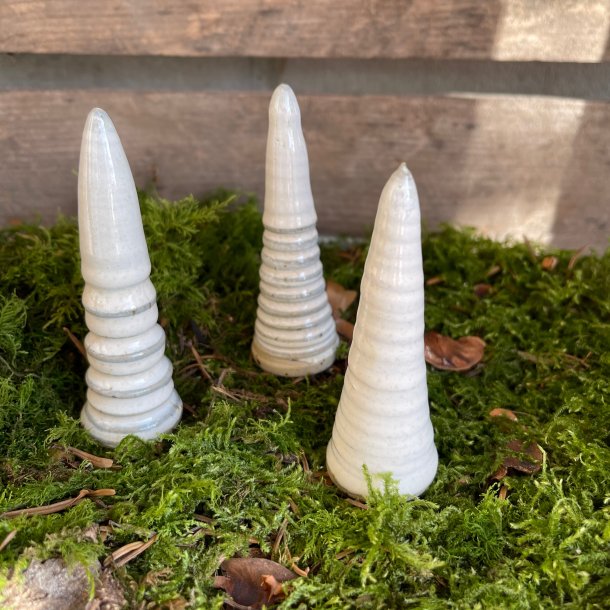 Juletr�, lille, hvid glasur