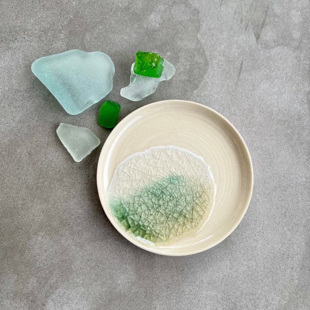 Smykketallerken med glas