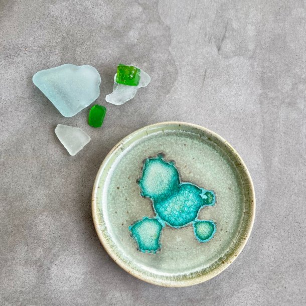 Smykketallerken med glas