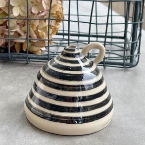 Vase i striber med hank