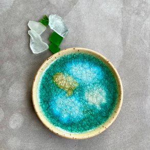 Smykketallerken med glas