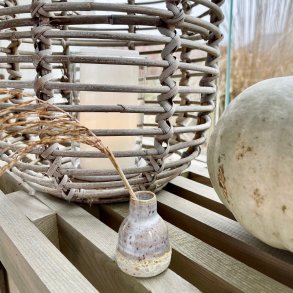 Lille vase i den smukke � Sol, strand og vand� glasur