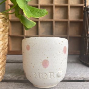 Mor kop, creme med lyser�de dots