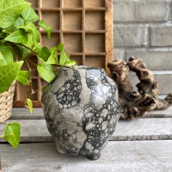 Krukke i bobleglasur