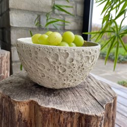 Flot sk�l, hvid og kraterglasur