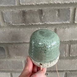 H�ngepotte i smuk gr�n krystal