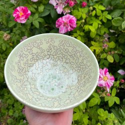 Sk�l i den smukke Sorbet glasur