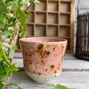 MOR kop i smuk lyser�d med nuancer af gul, brun og orange