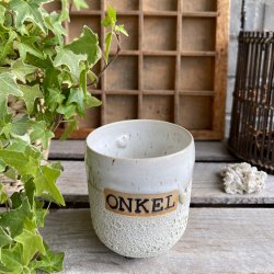 ONKEL kop i den flotte kraterglasur