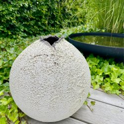 Stor krukke i kraterglasur