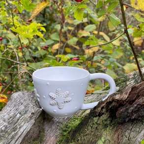 Vinter kop med snefnug