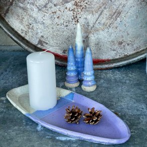 Fad i nuancer af syren og lys krystal