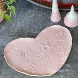 Hjertefad med fint m�nster