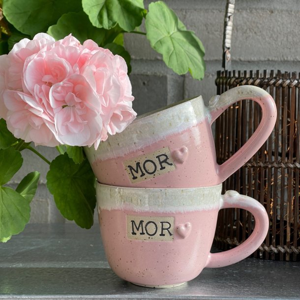 Mor kop i lyser�d og lys krystal