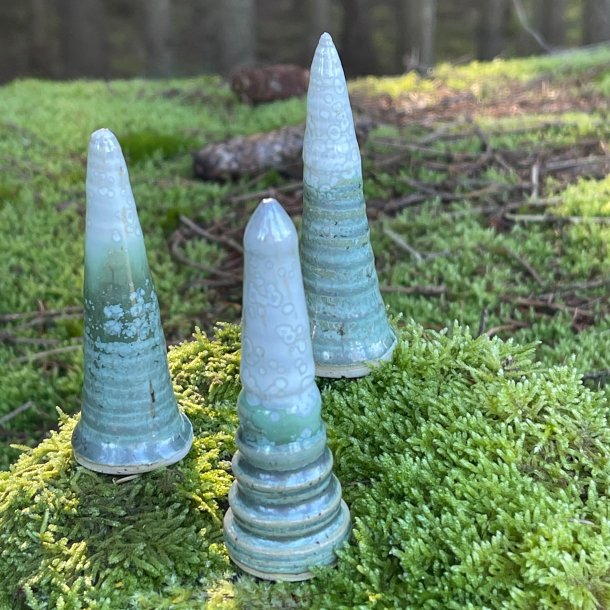 Juletr�, lille, gr�n og hvid