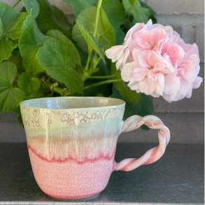 Hjertekop i den smukke sorbet glasur