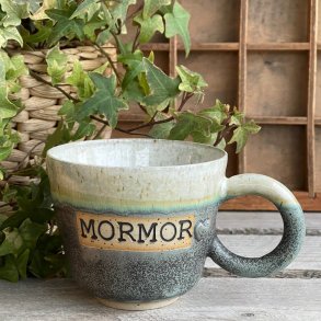 Mormor kop i gr�nne nuancer