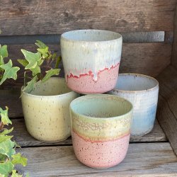 Kop i hvide og bl� nuancer