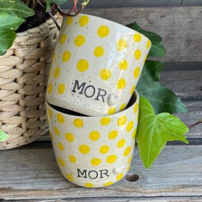 Mor kop med solskins dots