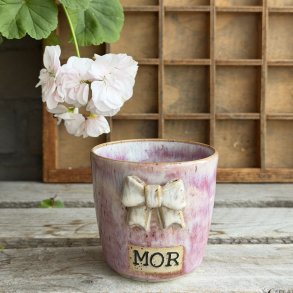 Mor kop med sl�jfe i lyser�de nuancer